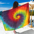 Summer Tie Dye Print Beach Sarong Wrap
