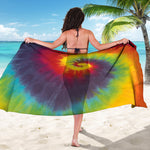 Summer Tie Dye Print Beach Sarong Wrap