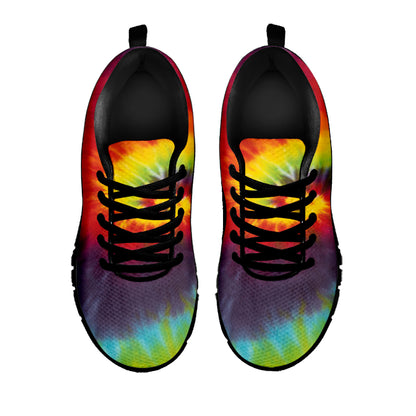 Summer Tie Dye Print Black Sneakers