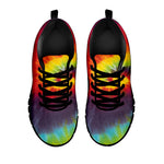 Summer Tie Dye Print Black Sneakers