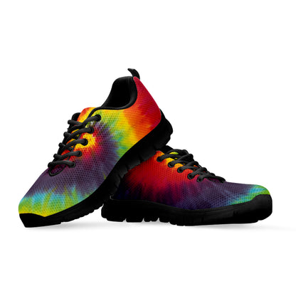 Summer Tie Dye Print Black Sneakers