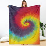 Summer Tie Dye Print Blanket