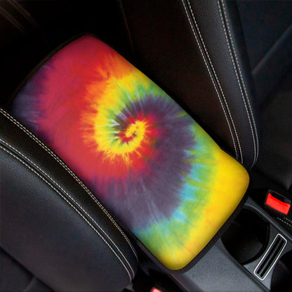 Summer Tie Dye Print Car Center Console Cover