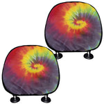 Summer Tie Dye Print Car Headrest Covers