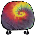 Summer Tie Dye Print Car Headrest Covers