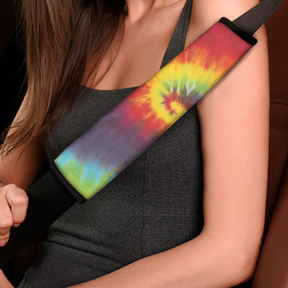 Summer Tie Dye Print Car Seat Belt Covers