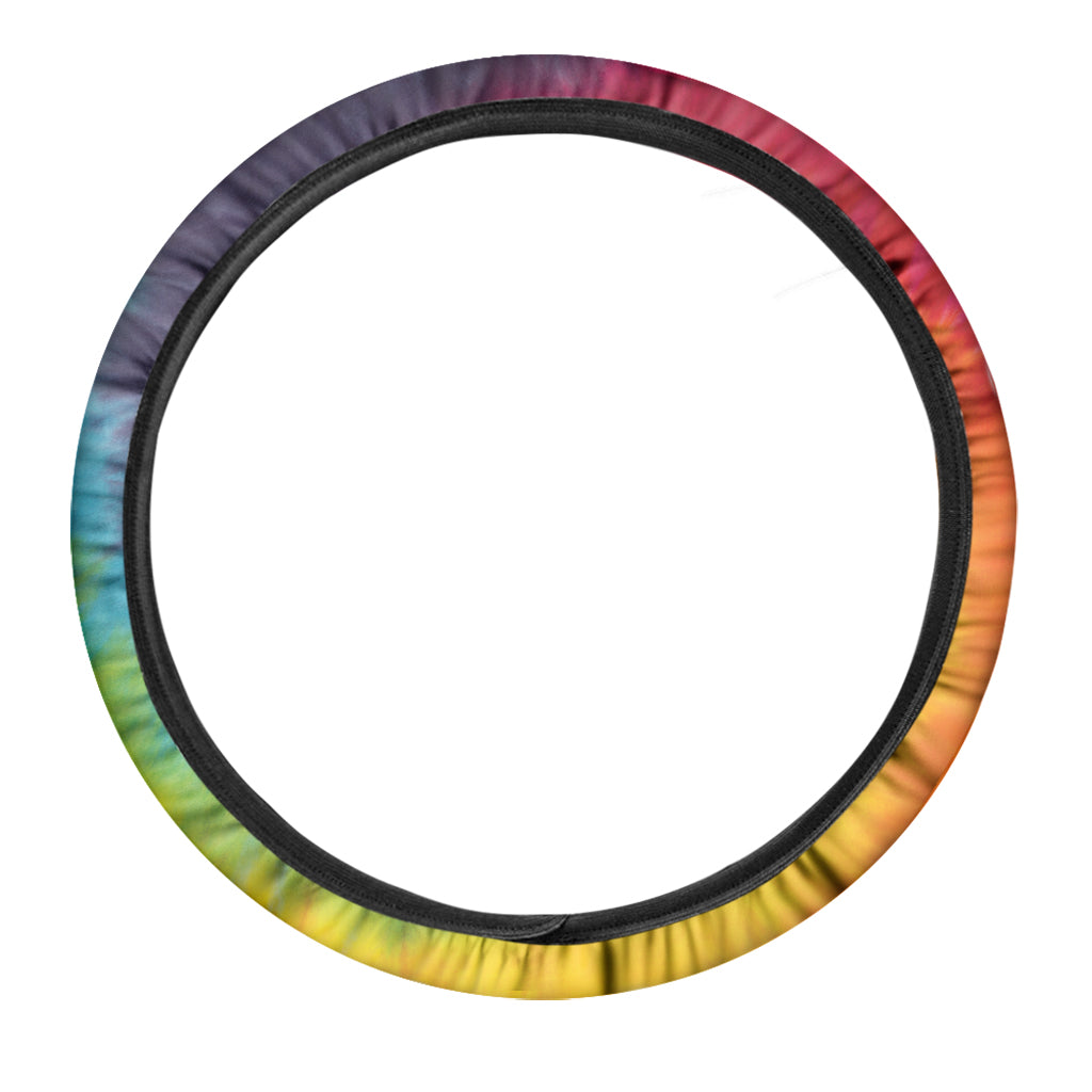 Summer Tie Dye Print Car Steering Wheel Cover