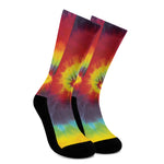 Summer Tie Dye Print Crew Socks