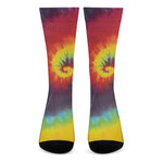 Summer Tie Dye Print Crew Socks