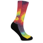 Summer Tie Dye Print Crew Socks