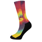 Summer Tie Dye Print Crew Socks