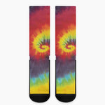 Summer Tie Dye Print Crew Socks