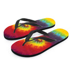 Summer Tie Dye Print Flip Flops
