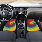 Summer Tie Dye Print Front and Back Car Floor Mats
