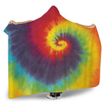 Summer Tie Dye Print Hooded Blanket