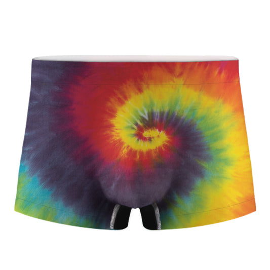 Summer Tie Dye Print Men's Boxer Briefs