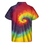 Summer Tie Dye Print Men's Short Sleeve Shirt