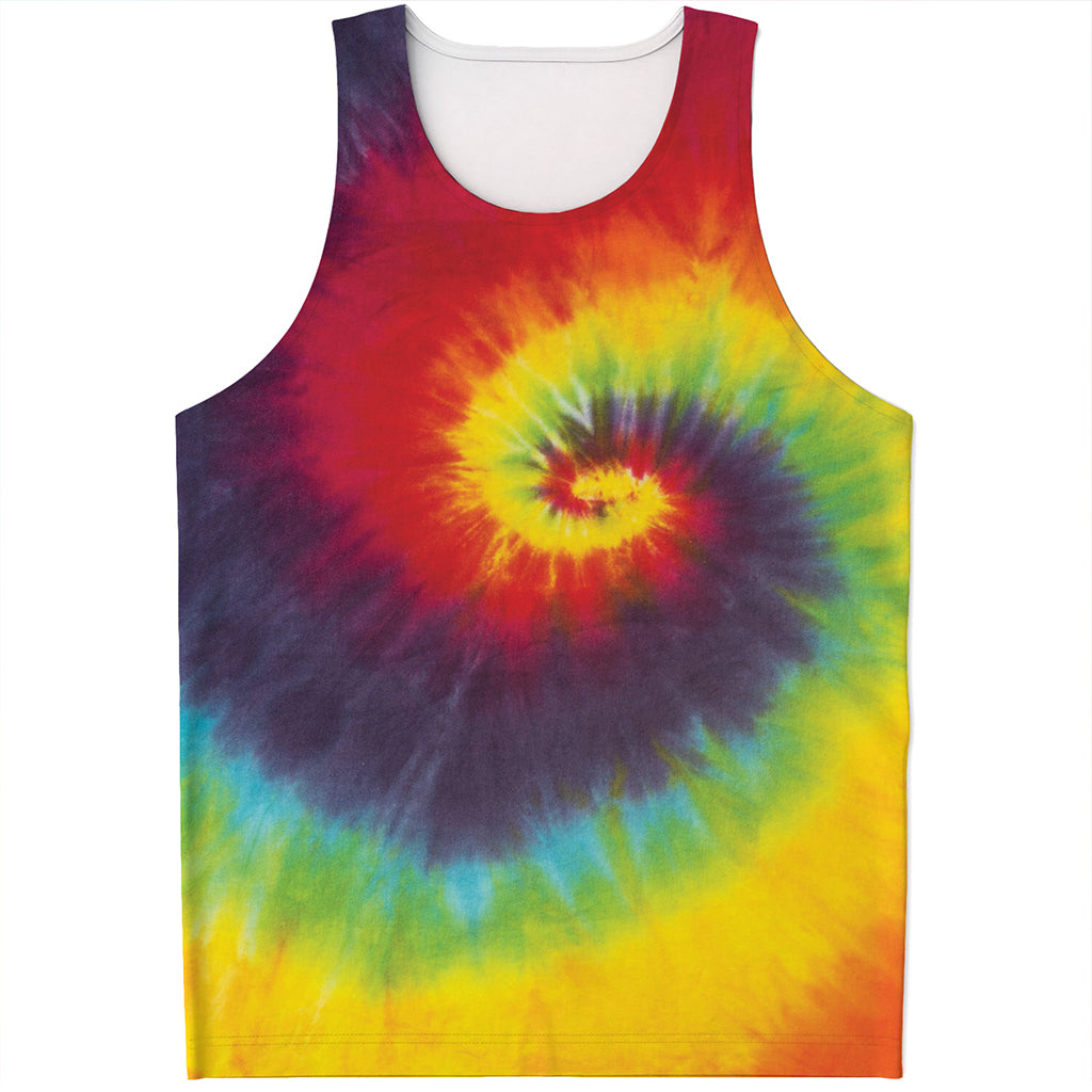 Summer Tie Dye Print Men's Tank Top