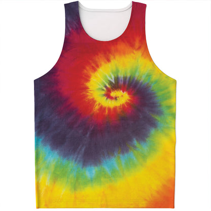 Summer Tie Dye Print Men's Tank Top