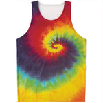 Summer Tie Dye Print Men's Tank Top