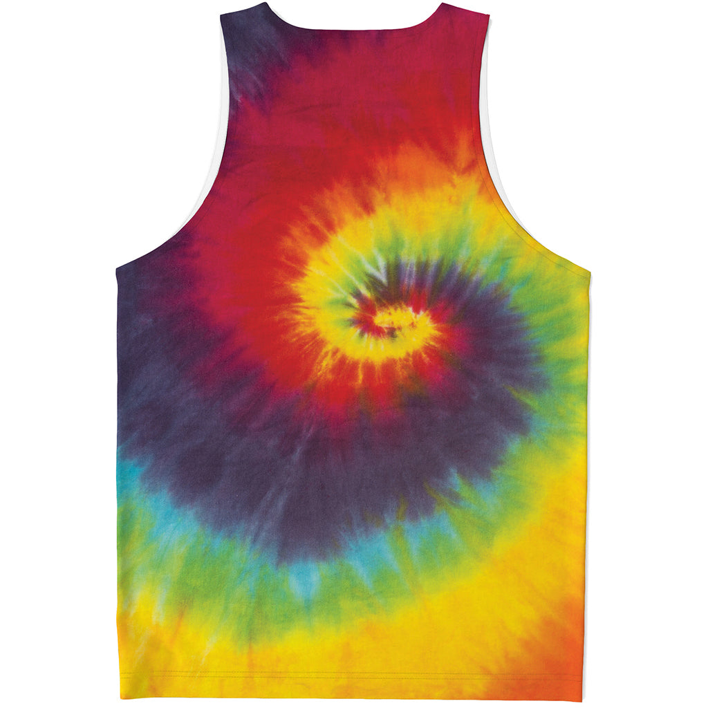 Summer Tie Dye Print Men's Tank Top