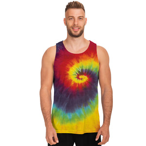 Summer Tie Dye Print Men's Tank Top