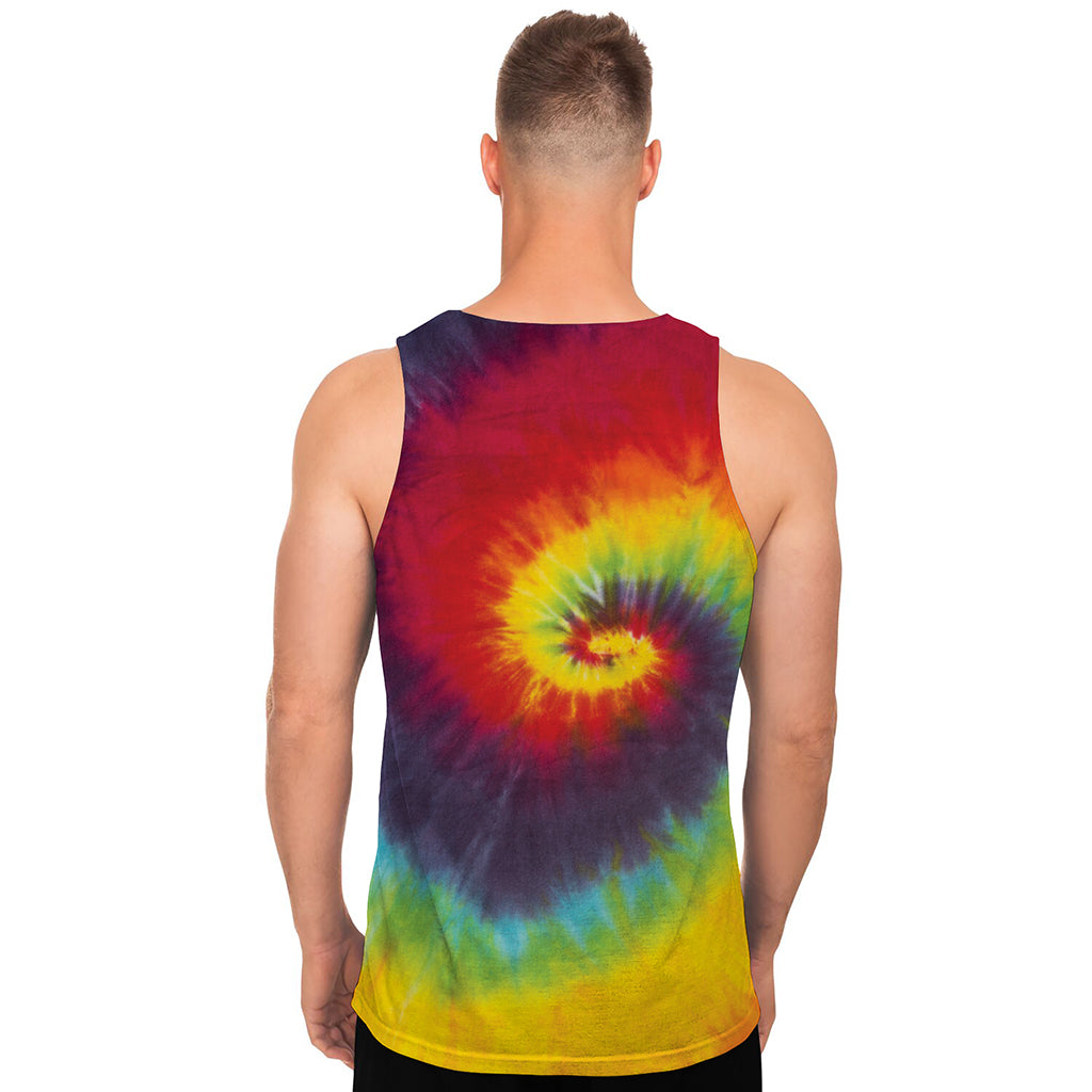 Summer Tie Dye Print Men's Tank Top