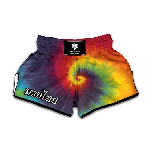 Summer Tie Dye Print Muay Thai Boxing Shorts