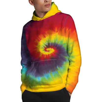 Summer Tie Dye Print Pullover Hoodie