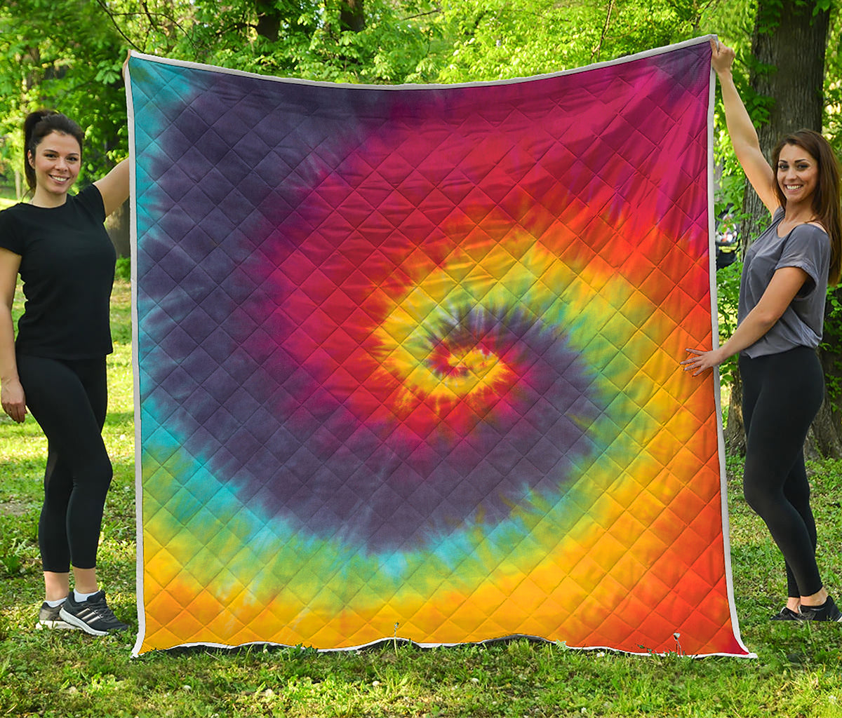 Summer Tie Dye Print Quilt