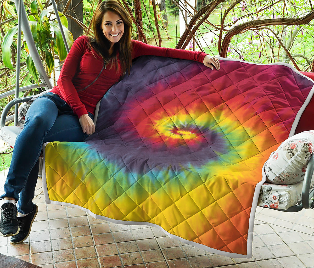 Summer Tie Dye Print Quilt