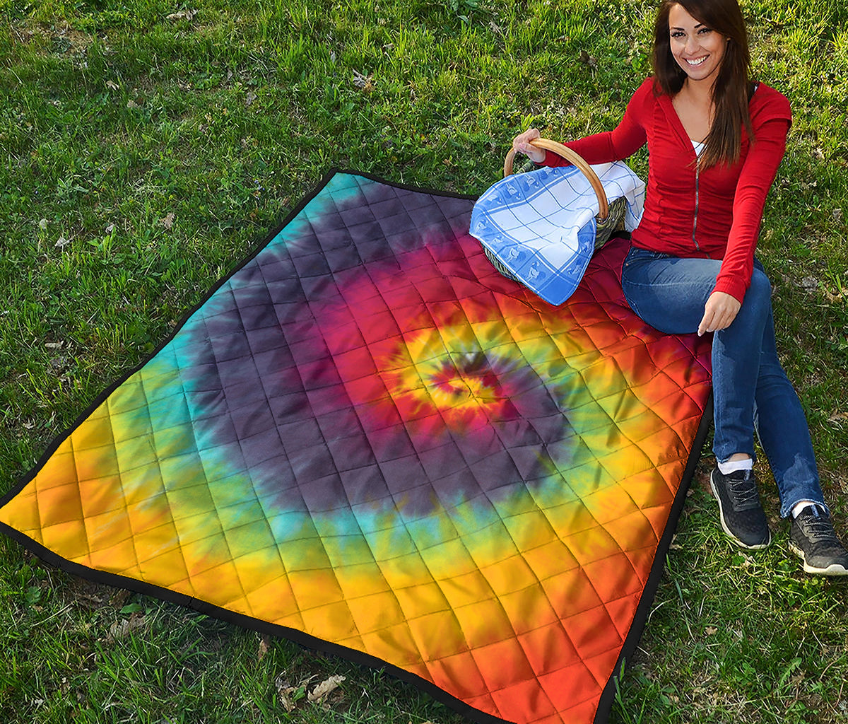 Summer Tie Dye Print Quilt