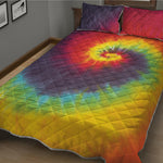 Summer Tie Dye Print Quilt Bed Set
