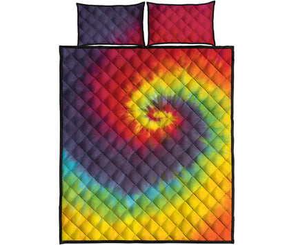 Summer Tie Dye Print Quilt Bed Set
