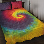 Summer Tie Dye Print Quilt Bed Set