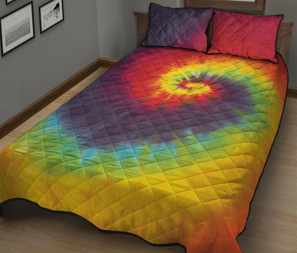 Summer Tie Dye Print Quilt Bed Set