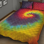 Summer Tie Dye Print Quilt Bed Set