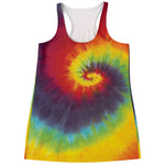 Summer Tie Dye Print Women's Racerback Tank Top