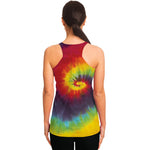 Summer Tie Dye Print Women's Racerback Tank Top