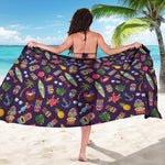Summer Totem Pattern Print Beach Sarong Wrap