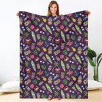 Summer Totem Pattern Print Blanket