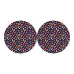 Summer Totem Pattern Print Car Coasters