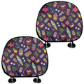 Summer Totem Pattern Print Car Headrest Covers
