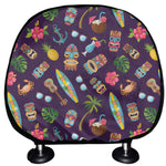 Summer Totem Pattern Print Car Headrest Covers