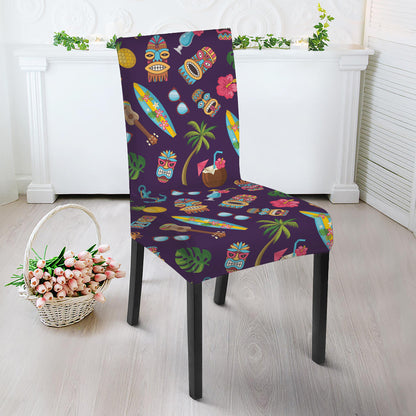 Summer Totem Pattern Print Dining Chair Slipcover