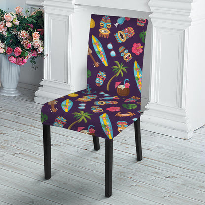 Summer Totem Pattern Print Dining Chair Slipcover