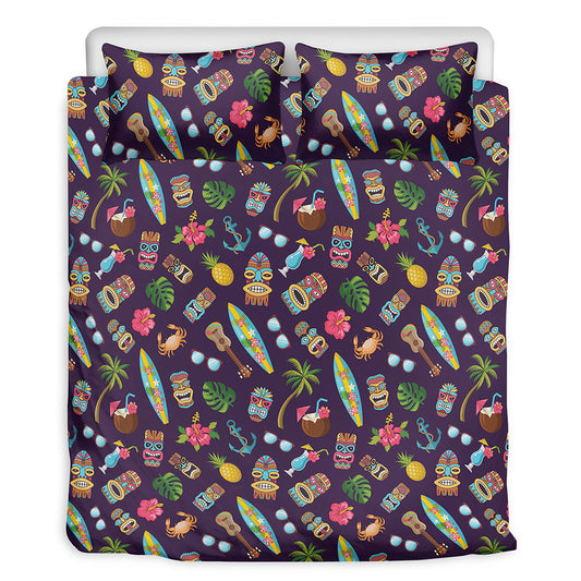 Summer Totem Pattern Print Duvet Cover Bedding Set