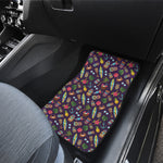 Summer Totem Pattern Print Front and Back Car Floor Mats