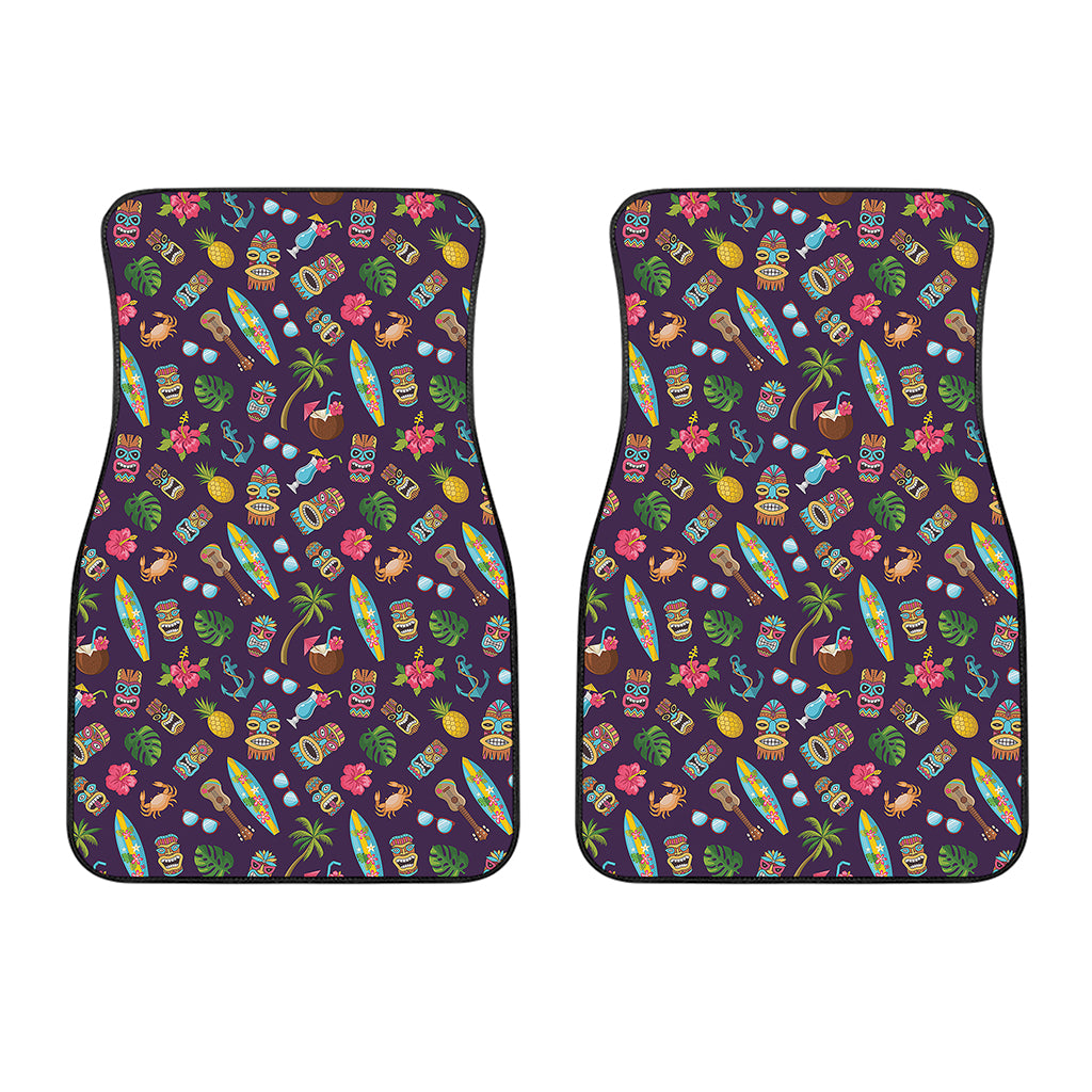 Summer Totem Pattern Print Front Car Floor Mats