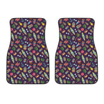 Summer Totem Pattern Print Front Car Floor Mats